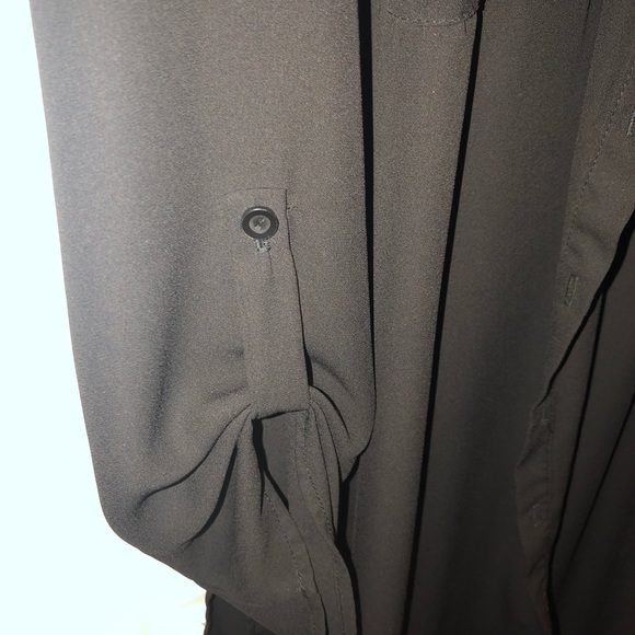 Black sheer Tunic button up - Picture 4 of 5